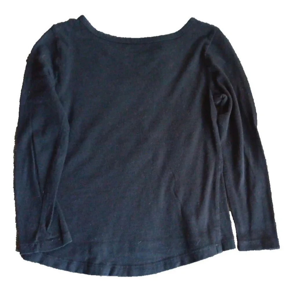 Childrens Place Shirt Size 4T Girls Black Flip Sequence Girl Pwr Long Sleeve